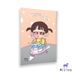 دفتر خط دار 40 برگ فانتزی طرح 6