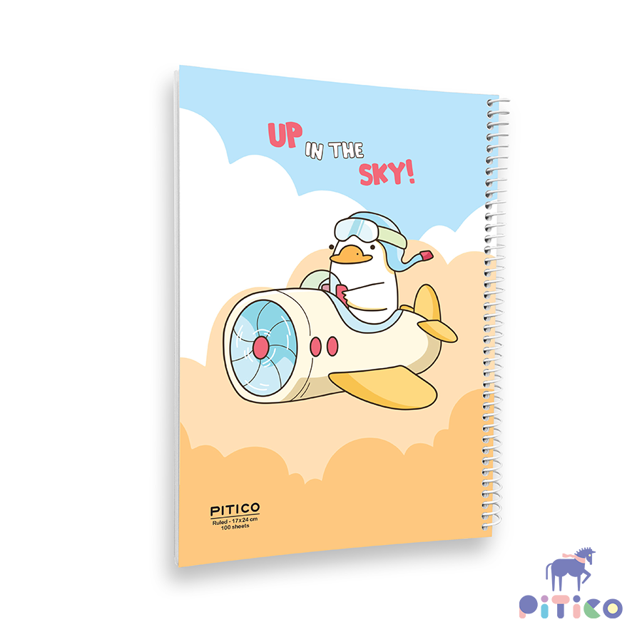 دفتر خط دار 100 برگ فانتزی طرح 1 3 بونیک مارکت