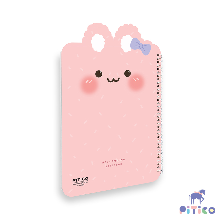 دفتر طرح دار گوش دار سری smile طرح 2