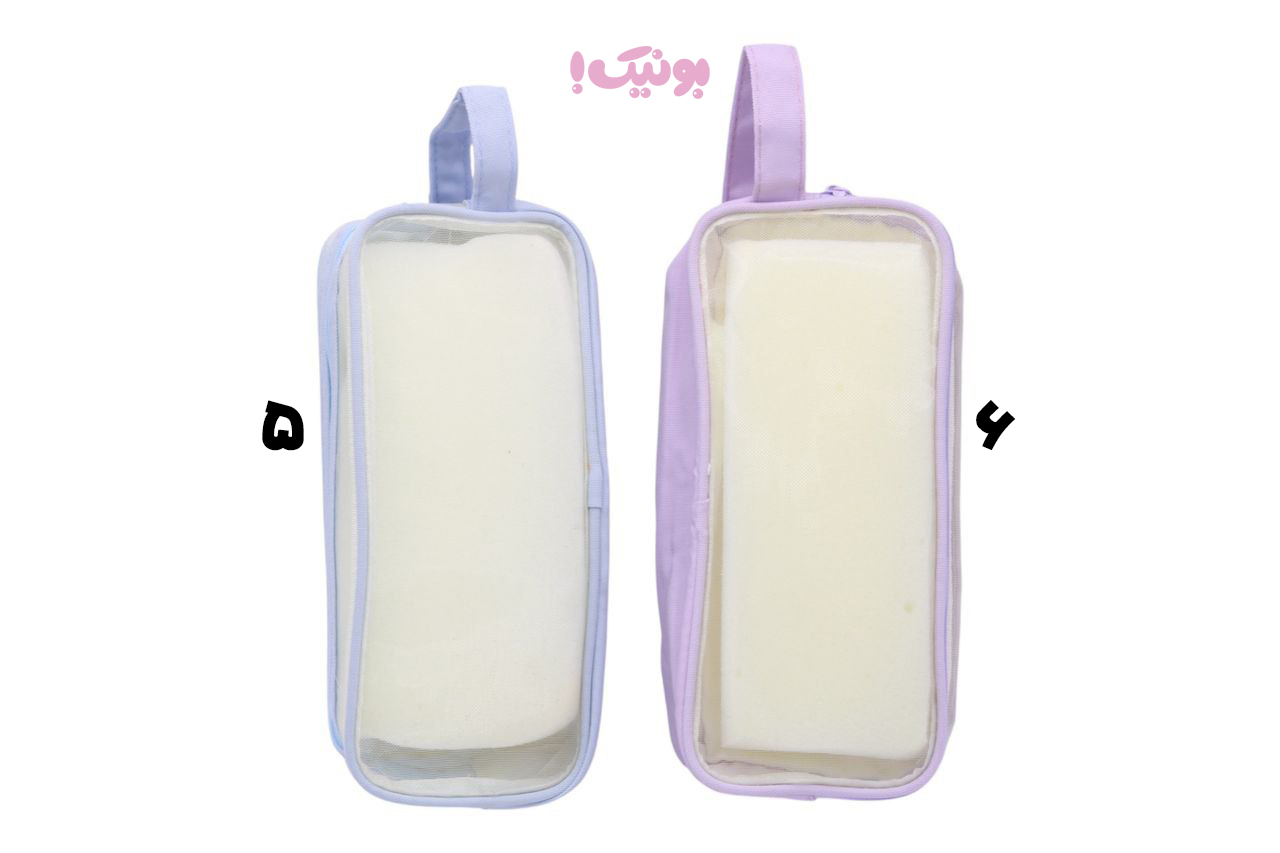 جامدادی دوزیپ پاستلی