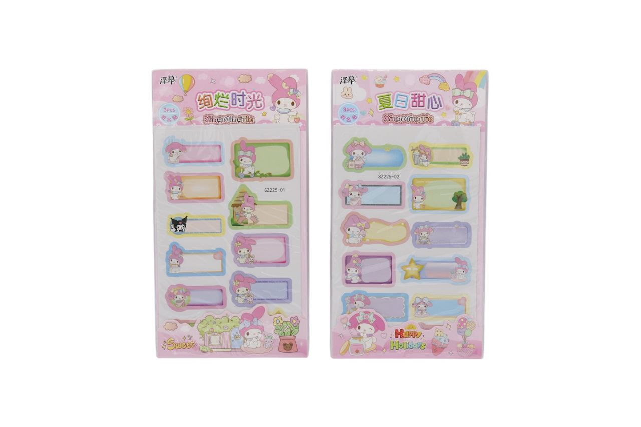 برچسب اسم سانریو 3 بونیک مارکت