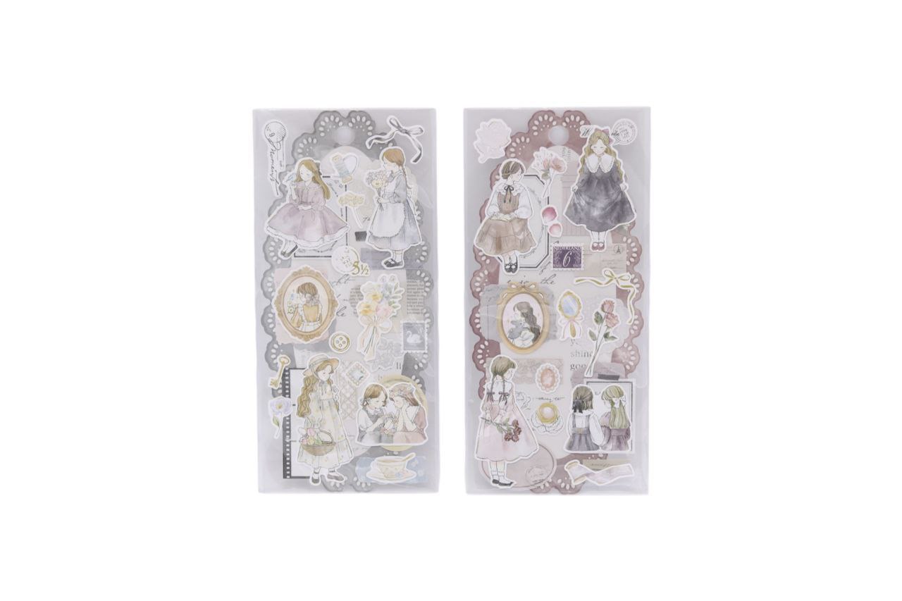 استیکر ۲ برگی دختر 3 بونیک مارکت