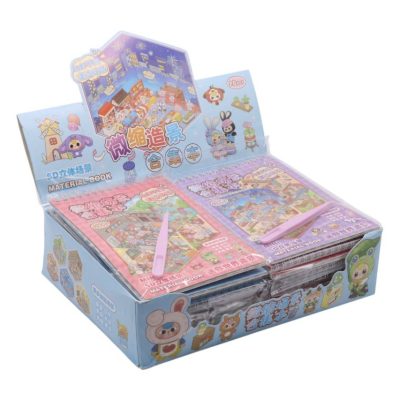 استیکر چیدمان دفترچه ای 3D 10 بونیک مارکت