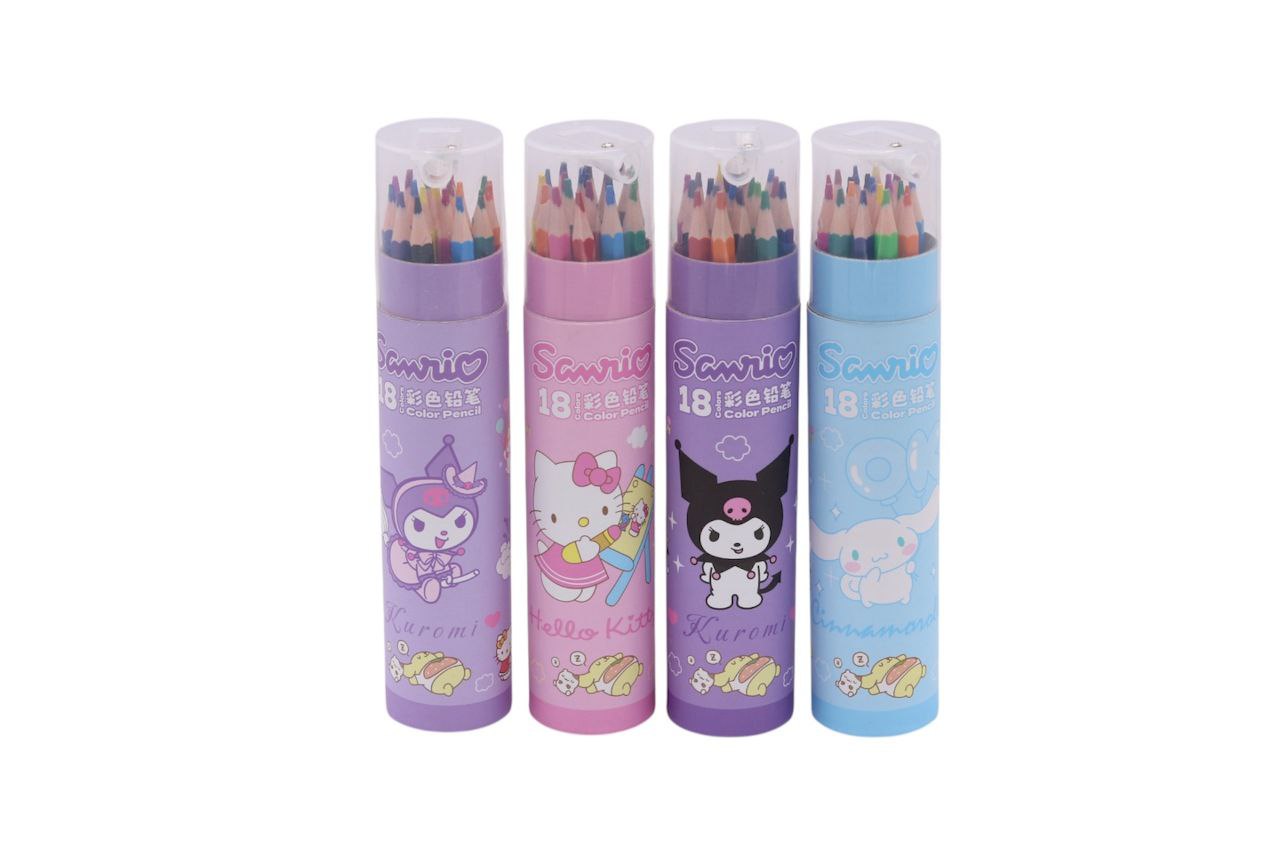 مداد رنگی ۱۸ رنگ سانریو